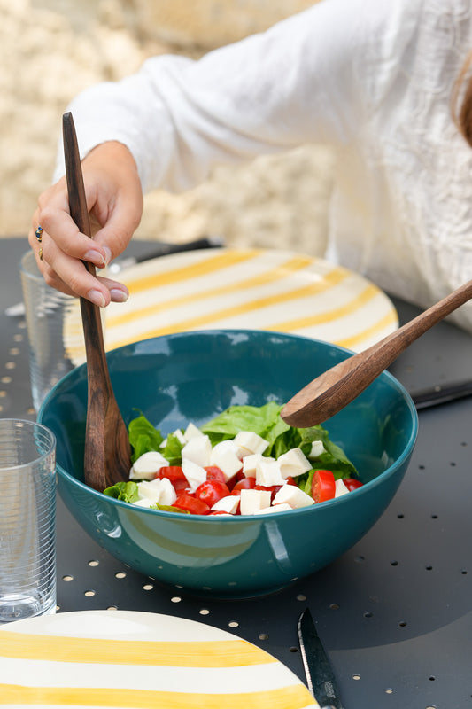 Duo de cuillères à salade en bois de noyer