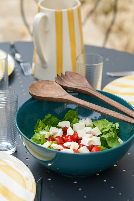 Duo de cuillères à salade en bois de noyer