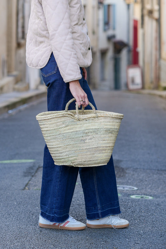 Panier en osier naturel pour adultes