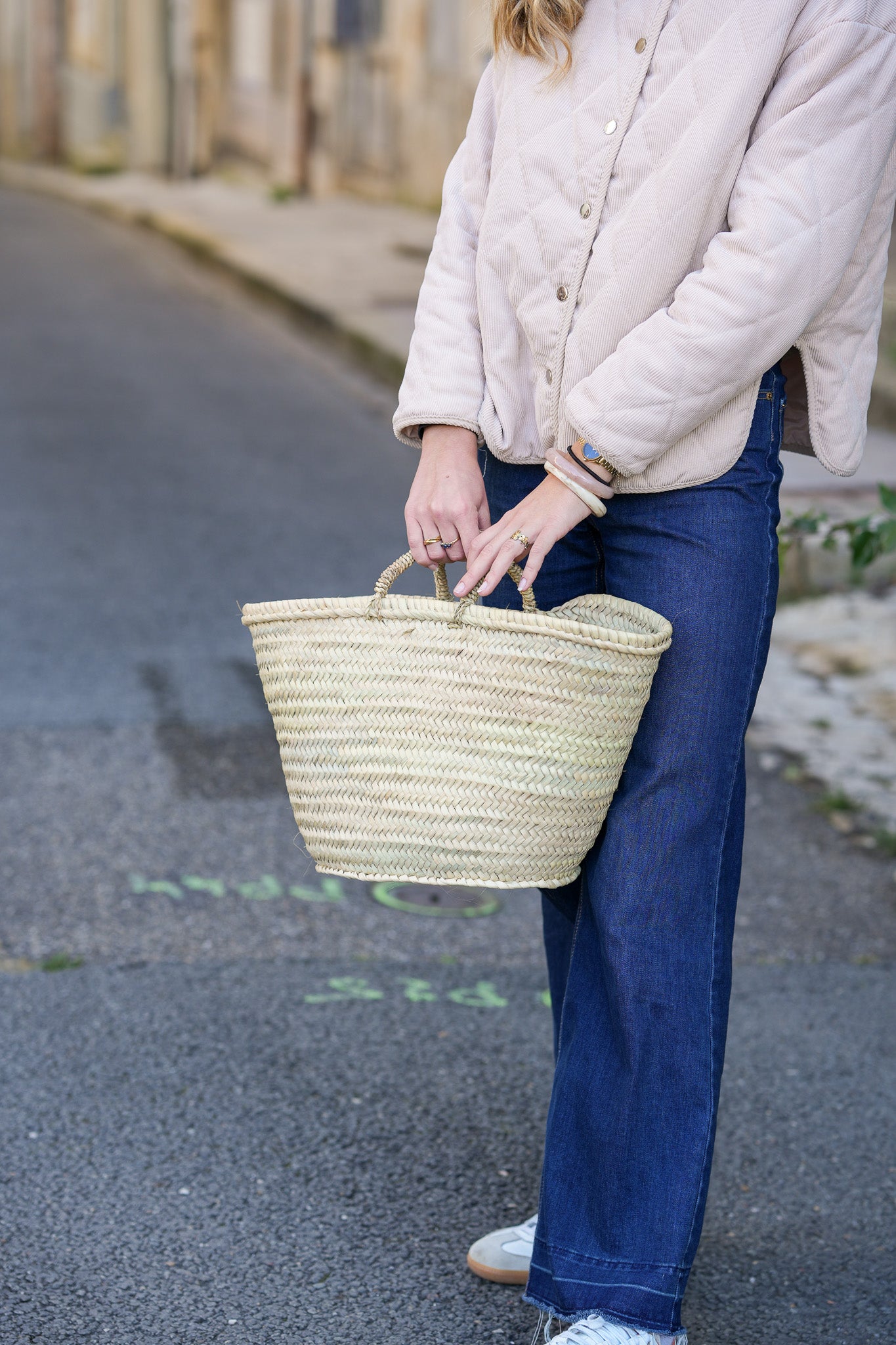 Panier en osier naturel pour adultes